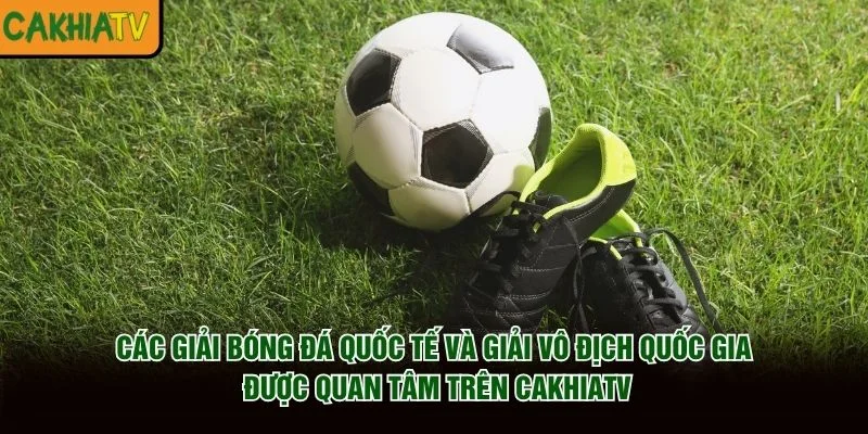 Các giải bóng đá quốc tế và giải vô địch quốc gia được quan tâm trên CakhiaTV